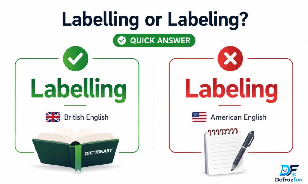 Labelling or Labeling – Quick Answer