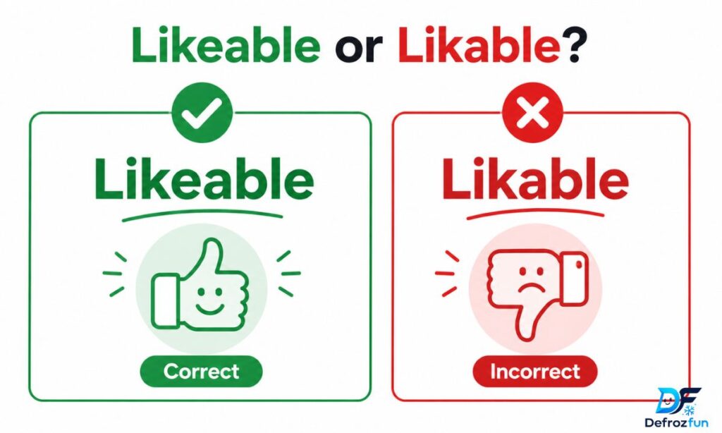 Likeable or Likable – Quick Answer