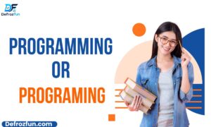 Programming or Programing