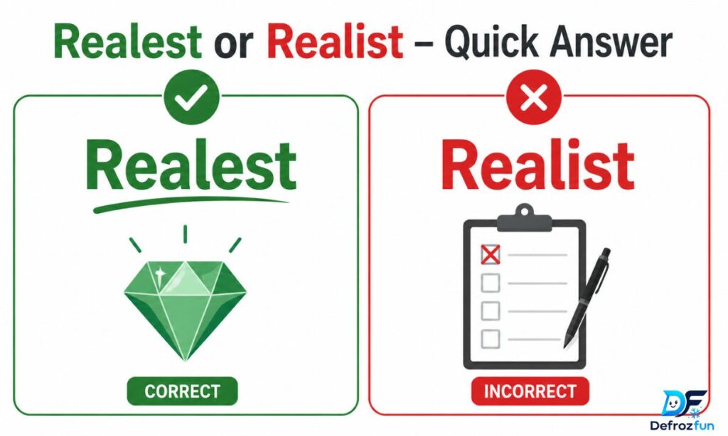 Realest or Realist – Quick Answer