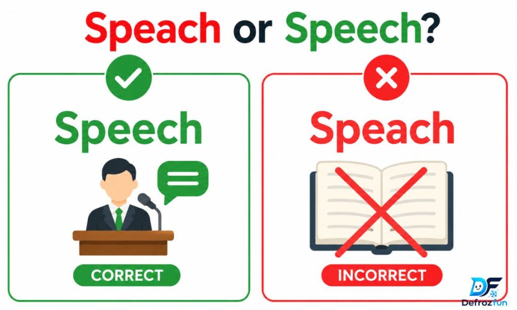 Speach or Speech – Quick Answer