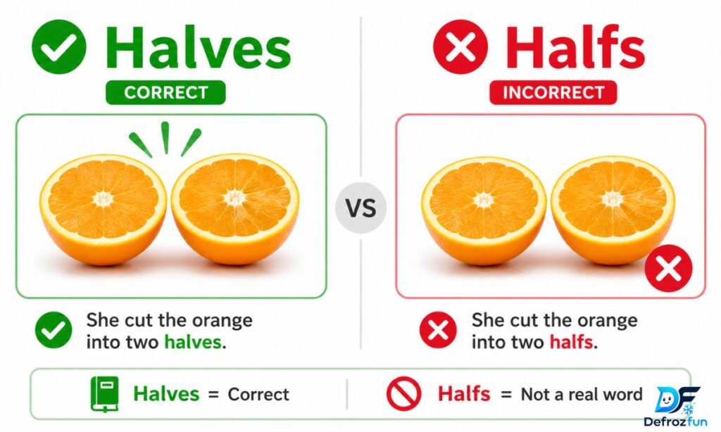halves or halfs quick answer