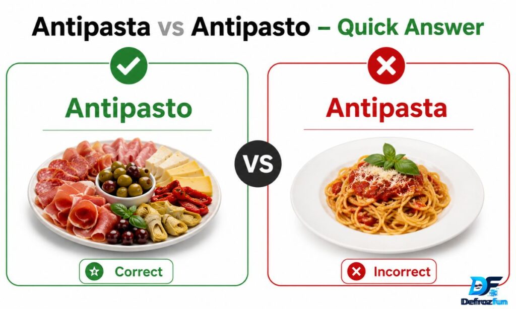 _Antipasta vs Antipasto – Quick Answer