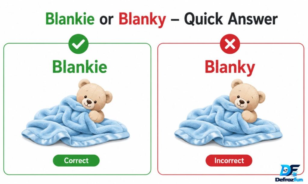 Blankie or Blanky – Quick Answer