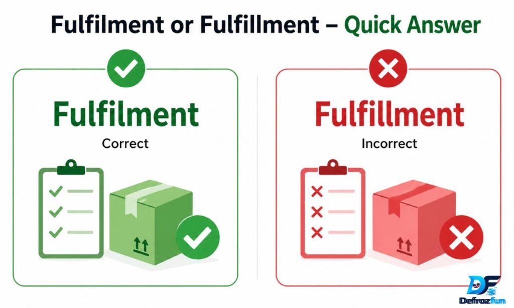Fulfilment or Fulfillment – Quick Answer