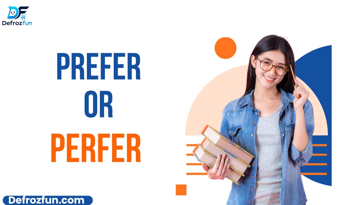 Prefer vs Perfer: Which Spelling Is Correct? Meaning, Usage & Examples (2026) If you have ever typed "perfer" and second-guessed yourself, you are not alone. This small spelling mix-up shows up more often than most people expect, even among experienced writers. The good news is the answer is simple, and once you know it, you will never get confused again. Prefer or Perfer – Quick Answer Prefer is the correct spelling. Perfer is not a real English word. It is a common typo that happens when writers swap the letters e and r by accident. Word Status Meaning Prefer Correct To like or choose one thing over another Perfer Incorrect Not a recognized English word Quick memory trick: Think of preference. That word starts with pre, just like prefer. If you remember the noun, you will always spell the verb right. The Origin of Prefer The word prefer comes from the Latin verb praeferre, which combines two parts: prae = before ferre = to carry or bear Together, praeferre means "to carry something before others" or "to place something first." This root meaning captures exactly how we use the word today: to put one option ahead of another in your mind. From Latin, the word moved into Old French as preferer, and eventually entered Middle English in its modern form. That Latin root prae is the reason the word starts with pre, not per. The spelling perfer has never existed at any stage of the word's history. British English vs American English Spelling Some spelling differences between British and American English cause real confusion, such as colour vs color or organise vs organize. But prefer is not one of them. Both British English and American English use exactly the same spelling: prefer. Variant Spelling Correct? American English prefer Yes British English prefer Yes Any English dialect perfer No There are no regional exceptions here. No matter where you are writing, whether for a US audience, a UK publication, or an international platform, prefer is always the right choice. Which Spelling Should You Use? Always use prefer. There is no situation in standard English, formal or informal, written or spoken, where perfer is acceptable. Use prefer when: Expressing a personal choice between two or more options Writing academic essays, emails, or professional documents Posting on social media or messaging apps Speaking in everyday conversation The verb prefer follows standard English conjugation rules: Subject Form Example I / You / We / They prefer I prefer tea. He / She / It prefers She prefers coffee. Past tense preferred He preferred the window seat. Present participle preferring I am preferring this option. Note: When adding -red or -ring, double the final r: preferred, preferring. Common Mistakes with Prefer Spelling is just one area where writers slip up with this word. Here are the most frequent errors and how to fix them: 1. Writing "perfer" instead of "prefer" This is a phonetic typo. The r and e get reversed when typing quickly. Wrong: I perfer working from home. Right: I prefer working from home. 2. Using "prefer than" instead of "prefer to" In standard grammar, prefer is followed by to, not than, when comparing two things. Wrong: I prefer coffee than tea. Right: I prefer coffee to tea. 3. Forgetting subject-verb agreement Wrong: She prefer early mornings. Right: She prefers early mornings. 4. Writing "prefered" or "prefering" with a single r The final consonant doubles before a vowel suffix. Wrong: She prefered the blue dress. Right: She preferred the blue dress. 5. Treating "perfer" as a British or alternative spelling It is not. Perfer has never been a valid spelling in any dialect or style guide. Prefer in Everyday Examples Seeing a word in context is one of the best ways to lock in the correct form. Here is how prefer appears across different types of writing: Casual / Everyday Speech I prefer staying in on weekends. Do you prefer cats or dogs? Most of my friends prefer streaming over cable. Professional / Formal Writing We prefer candidates who have hands-on project experience. The committee prefers a written proposal before the meeting. Many researchers prefer qualitative methods for this type of study. Comparing Two Options (prefer... to...) She prefers working early morning to late at night. He prefers the mountains to the beach. They prefer video calls to in-person meetings. With an Infinitive (prefer to + verb) I prefer to review the document before signing. She prefers to cook at home. They prefer to travel light. Prefer – Google Trends & Usage Data Search data gives a clear picture of how this word is used online. "Prefer" is consistently searched across the United States, United Kingdom, Canada, Australia, and India as a spelling and grammar reference. "Perfer" appears almost entirely as a search query from people trying to check if it is correct. It does not appear in published writing. Searches for "prefer vs perfer" tend to spike during exam seasons and periods of heavy academic or professional writing. Grammar tools and spell-checkers uniformly flag perfer as an error. No major dictionary, including Merriam-Webster, Oxford, or Cambridge, recognizes it as a valid word. This pattern confirms that perfer is a typo people make and immediately doubt, not an alternate spelling that has gained acceptance anywhere. Keyword Variations Comparison The base word prefer generates a family of related terms. All of them follow the correct pre spelling: Word Type Example prefer verb (base) I prefer this option. prefers verb (3rd person) He prefers tea. preferred verb (past) She preferred the original. preferring verb (present participle) I am preferring this path. preference noun My preference is clear. preferably adverb Come early, preferably before noon. preferable adjective This route is preferable. None of these forms use per at the start. The pre prefix is consistent across every variation. Conclusion The answer here is clear: prefer is the correct spelling, and perfer is simply a misspelling with no place in correct English. The confusion usually comes from fast typing or relying too much on how the word sounds when spoken quickly. A simple way to remember it: think of the word preference, which clearly starts with pre. Apply that same logic to the verb, and you will always land on prefer. Whether you are writing a professional email, a school assignment, or a social media post, always choose prefer. It is the only form recognized by every major dictionary, grammar guide, and style standard in the English language. Prefer vs Perfer: Which Spelling Is Correct? Meaning, Usage & Examples (2026) If you have ever typed "perfer" and second-guessed yourself, you are not alone. This small spelling mix-up shows up more often than most people expect, even among experienced writers. The good news is the answer is simple, and once you know it, you will never get confused again. Prefer or Perfer – Quick Answer Prefer is the correct spelling. Perfer is not a real English word. It is a common typo that happens when writers swap the letters e and r by accident. Word Status Meaning Prefer Correct To like or choose one thing over another Perfer Incorrect Not a recognized English word Quick memory trick: Think of preference. That word starts with pre, just like prefer. If you remember the noun, you will always spell the verb right. The Origin of Prefer The word prefer comes from the Latin verb praeferre, which combines two parts: prae = before ferre = to carry or bear Together, praeferre means "to carry something before others" or "to place something first." This root meaning captures exactly how we use the word today: to put one option ahead of another in your mind. From Latin, the word moved into Old French as preferer, and eventually entered Middle English in its modern form. That Latin root prae is the reason the word starts with pre, not per. The spelling perfer has never existed at any stage of the word's history. British English vs American English Spelling Some spelling differences between British and American English cause real confusion, such as colour vs color or organise vs organize. But prefer is not one of them. Both British English and American English use exactly the same spelling: prefer. Variant Spelling Correct? American English prefer Yes British English prefer Yes Any English dialect perfer No There are no regional exceptions here. No matter where you are writing, whether for a US audience, a UK publication, or an international platform, prefer is always the right choice. Which Spelling Should You Use? Always use prefer. There is no situation in standard English, formal or informal, written or spoken, where perfer is acceptable. Use prefer when: Expressing a personal choice between two or more options Writing academic essays, emails, or professional documents Posting on social media or messaging apps Speaking in everyday conversation The verb prefer follows standard English conjugation rules: Subject Form Example I / You / We / They prefer I prefer tea. He / She / It prefers She prefers coffee. Past tense preferred He preferred the window seat. Present participle preferring I am preferring this option. Note: When adding -red or -ring, double the final r: preferred, preferring. Common Mistakes with Prefer Spelling is just one area where writers slip up with this word. Here are the most frequent errors and how to fix them: 1. Writing "perfer" instead of "prefer" This is a phonetic typo. The r and e get reversed when typing quickly. Wrong: I perfer working from home. Right: I prefer working from home. 2. Using "prefer than" instead of "prefer to" In standard grammar, prefer is followed by to, not than, when comparing two things. Wrong: I prefer coffee than tea. Right: I prefer coffee to tea. 3. Forgetting subject-verb agreement Wrong: She prefer early mornings. Right: She prefers early mornings. 4. Writing "prefered" or "prefering" with a single r The final consonant doubles before a vowel suffix. Wrong: She prefered the blue dress. Right: She preferred the blue dress. 5. Treating "perfer" as a British or alternative spelling It is not. Perfer has never been a valid spelling in any dialect or style guide. Prefer in Everyday Examples Seeing a word in context is one of the best ways to lock in the correct form. Here is how prefer appears across different types of writing: Casual / Everyday Speech I prefer staying in on weekends. Do you prefer cats or dogs? Most of my friends prefer streaming over cable. Professional / Formal Writing We prefer candidates who have hands-on project experience. The committee prefers a written proposal before the meeting. Many researchers prefer qualitative methods for this type of study. Comparing Two Options (prefer... to...) She prefers working early morning to late at night. He prefers the mountains to the beach. They prefer video calls to in-person meetings. With an Infinitive (prefer to + verb) I prefer to review the document before signing. She prefers to cook at home. They prefer to travel light. Prefer – Google Trends & Usage Data Search data gives a clear picture of how this word is used online. "Prefer" is consistently searched across the United States, United Kingdom, Canada, Australia, and India as a spelling and grammar reference. "Perfer" appears almost entirely as a search query from people trying to check if it is correct. It does not appear in published writing. Searches for "prefer vs perfer" tend to spike during exam seasons and periods of heavy academic or professional writing. Grammar tools and spell-checkers uniformly flag perfer as an error. No major dictionary, including Merriam-Webster, Oxford, or Cambridge, recognizes it as a valid word. This pattern confirms that perfer is a typo people make and immediately doubt, not an alternate spelling that has gained acceptance anywhere. Keyword Variations Comparison The base word prefer generates a family of related terms. All of them follow the correct pre spelling: Word Type Example prefer verb (base) I prefer this option. prefers verb (3rd person) He prefers tea. preferred verb (past) She preferred the original. preferring verb (present participle) I am preferring this path. preference noun My preference is clear. preferably adverb Come early, preferably before noon. preferable adjective This route is preferable. None of these forms use per at the start. The pre prefix is consistent across every variation. Conclusion The answer here is clear: prefer is the correct spelling, and perfer is simply a misspelling with no place in correct English. The confusion usually comes from fast typing or relying too much on how the word sounds when spoken quickly. A simple way to remember it: think of the word preference, which clearly starts with pre. Apply that same logic to the verb, and you will always land on prefer. Whether you are writing a professional email, a school assignment, or a social media post, always choose prefer. It is the only form recognized by every major dictionary, grammar guide, and style standard in the English language.