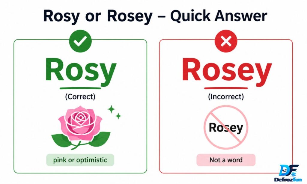 _Rosey or Rosy in Everyday Examples