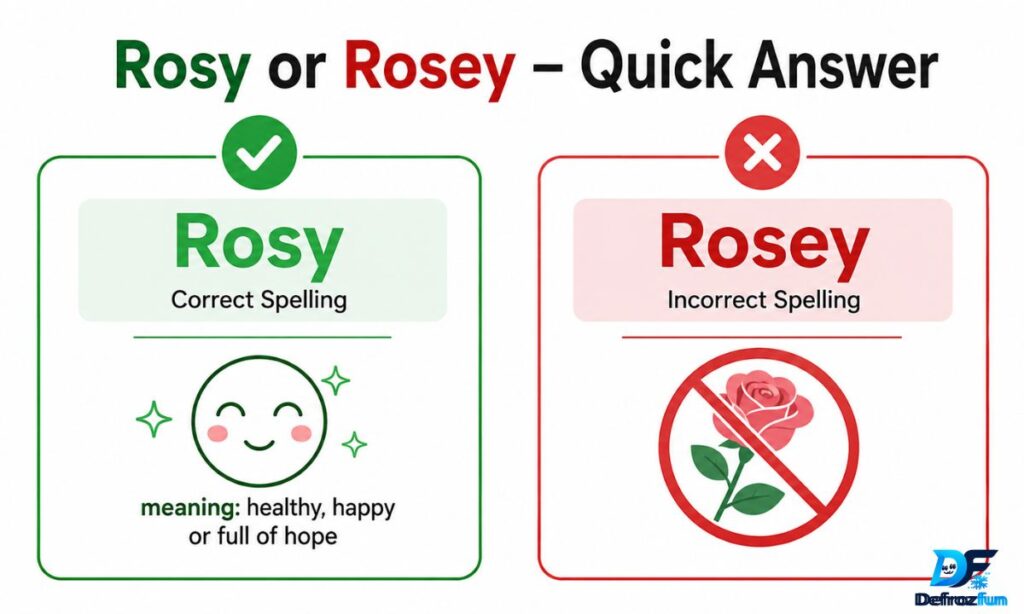 _Rosy or Rosey – Quick Answer