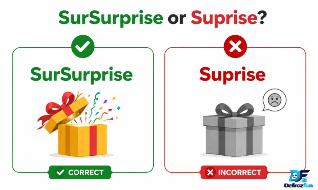 SurSurprise or Suprise – Quick Answer