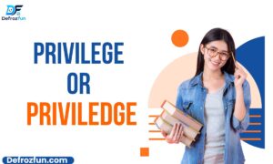Privilege vs. Priviledge