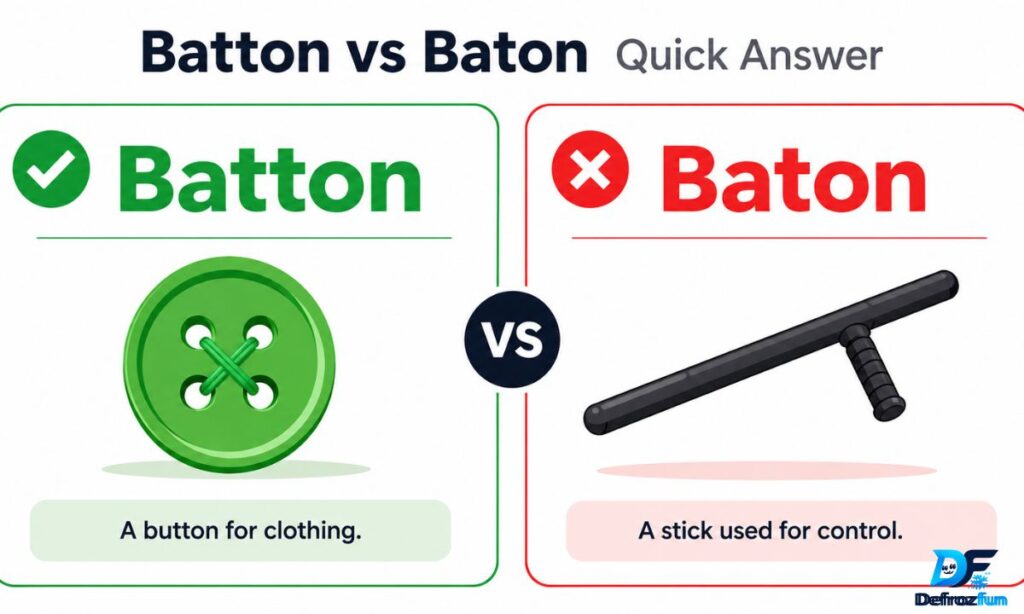 Batton vs Baton