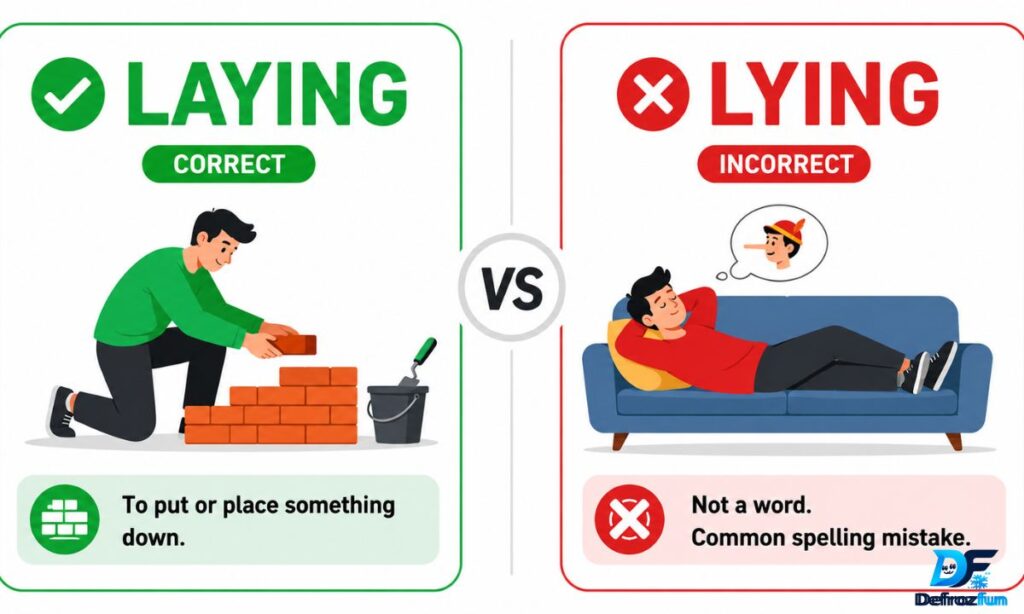 Laying or Lying Quick Answer