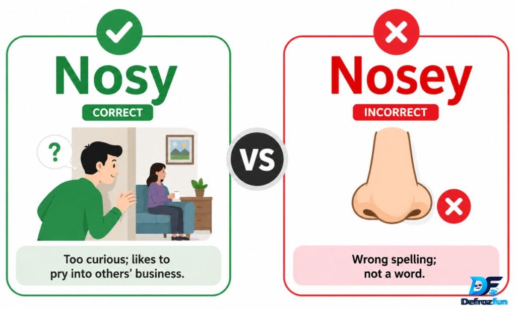 Nosy or Nosey