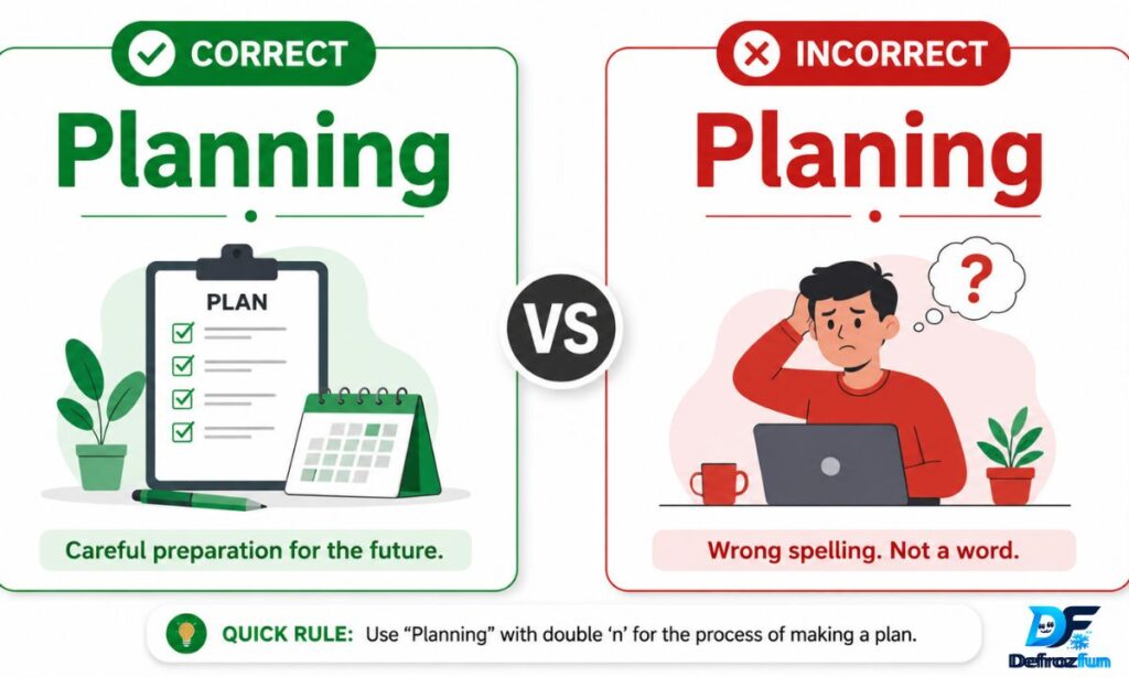 Planning vs. Planing: