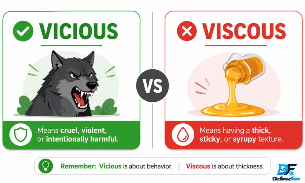 Vicious vs. Viscous